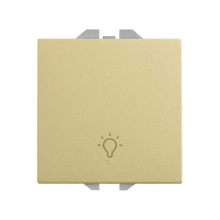 Pulsador con grabado Luz 10A  20000151-097 SIMON 270 Bronce