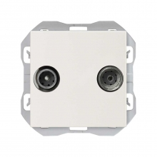 Toma R-TV+Sat Intermedia 20000487-090 SIMON 270 Blanco