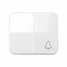 ref. 75027-30 | Tecla para conmutador+pulsador campana Simon 75 blanco nieve