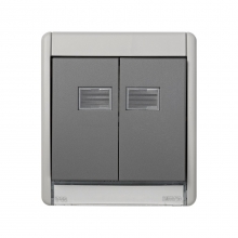 ref. 4400026-035 | Marco Simon 44 con Tecla doble en agua gris