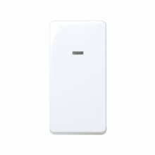 ref. 27102-64 | Interruptor unipolar con piloto estrecho Simon 27 blanco nieve