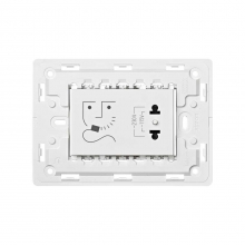 ref. 8200482-030 | Base enchufe toma afeitadora 3 modulo Simon 82 blanco