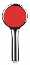 Ref. 821R | Manual ducha extraplana - cromo/Rojo - Griferas Borrs