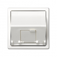 ref. 73593-60 | Soporte Simon 73 loft para con 1 conector RJ45 blanco