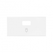 ref. 10001091-230 | Tapa Simon 100 para conector USB blanco mate