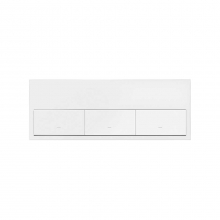 ref. 10020301-230 | Kit frontal Simon 100 con 3 elementos 3 teclas blanco mate