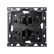 ref. 10010111-039 | Kit back Simon 100 con 1 elemento 2 tomas RJ45