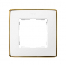 ref. 8201610-245 | Marco DETAIL 82 con 1 elemento blanco base oro