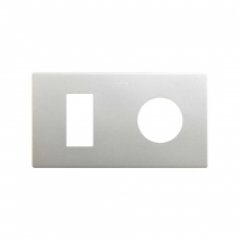 Marco minimo 2ele. enchufe + mdulo estrecho 27191620-093 SIMON 270 Aluminio