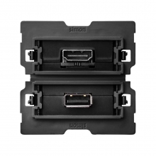 ref. 10000563-039 | Conector HDMI+USB Simon 100 2 modulos