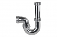 Sifn curvo cromado WIRQUIN 40  Ref. 30754502