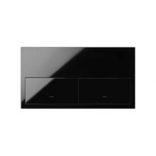 ref. 10020201-138 | Kit frontal Simon 100 con 2 elementos 2 teclas negro