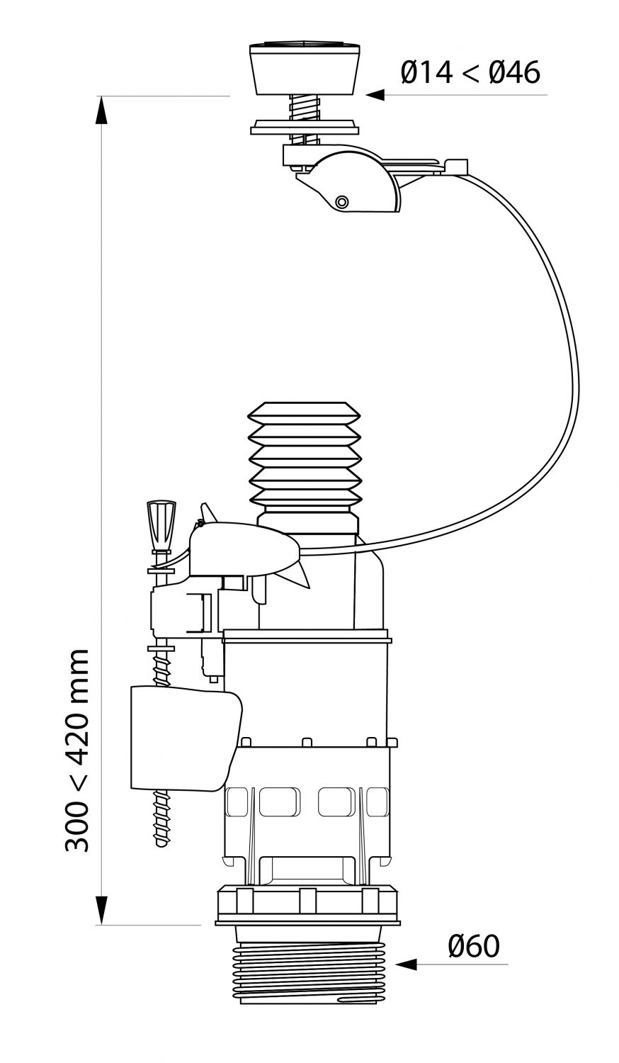 Ref. 10721827 | MW2 : Mecanismo WC D3 SYSTEM 3/6L de Wirquin