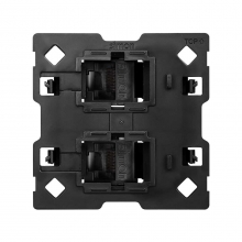 ref. 10000002-039 | Adaptador Simon 100 para 2 conectores RJ45 2 modulos