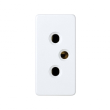 ref. 27442-64 | Base enchufe bipolar toma tierra 10/250 estrecho Simon 27 blanco nieve