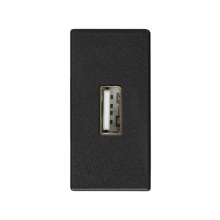 ref. 2701090-038 | Conector tapa USB hembra modulo estrecho Simon 27 PLAY grafito