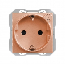 Base de enchufe Schuko iO 21000432-091 SIMON 270 Cobre
