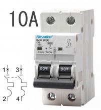 Interruptor Automtico RV30 - 6KA, intensidad 10A Curva C