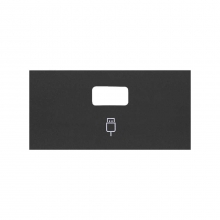 ref. 10001091-238 | Tapa Simon 100 para conector USB negro mate