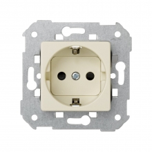 ref. 31430-61 | Base enchufe 2P toma tierra schuko+seguridad Simon 31 marfil