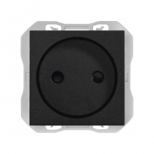 Base de enchufe Bipolar 20000431-098 SIMON 270 Negro Mate