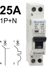 Interruptor Automtico RV301N - 25KA, 1 mdulo - intensidad 6A Curva C