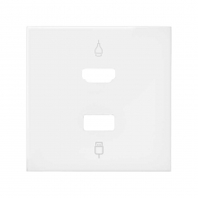 ref. 10001095-230 | Tapa Simon 100 para conector HDMI/USB 2M blanco mate