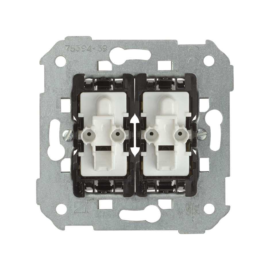 Doble interruptor simon 75398-39 para series 75 82 88