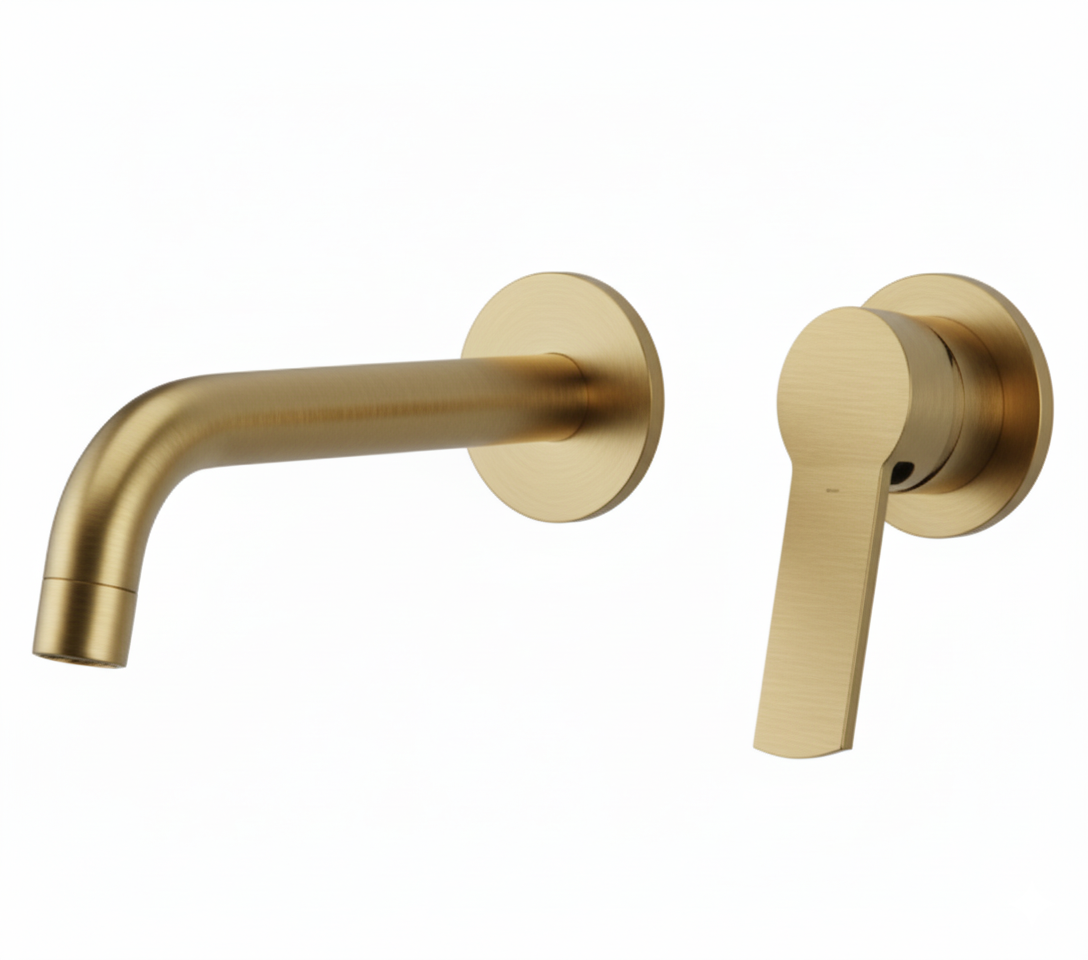 Monomando lavabo Empotrar Avance  Dorado cepillado AVA208TG Griferias Borras