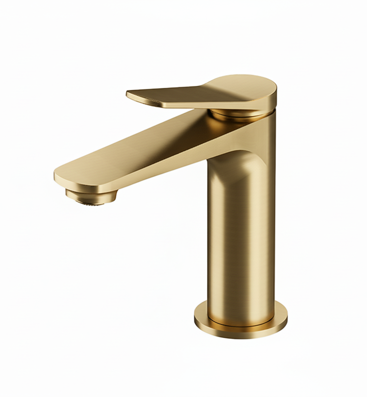 Monomando lavabo Avance  Dorado cepillado AVA3761TG Griferias Borras