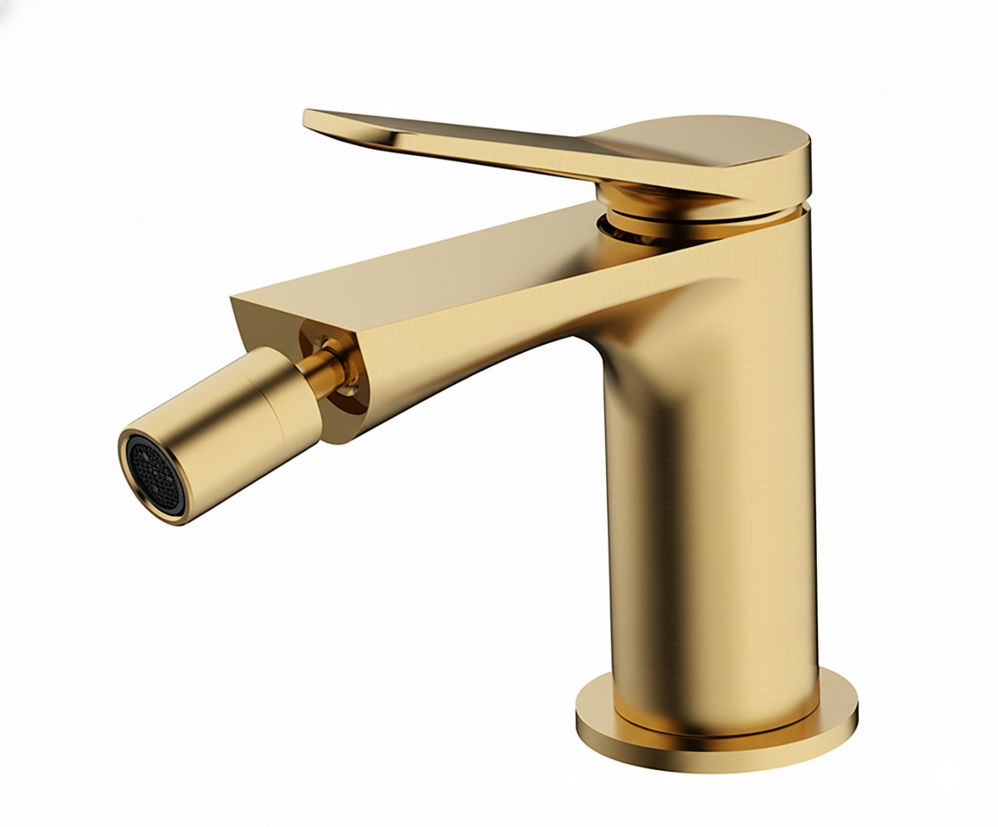 Monomando bid� Avance  Dorado Cepillado AVA3762TG Griferias Borras