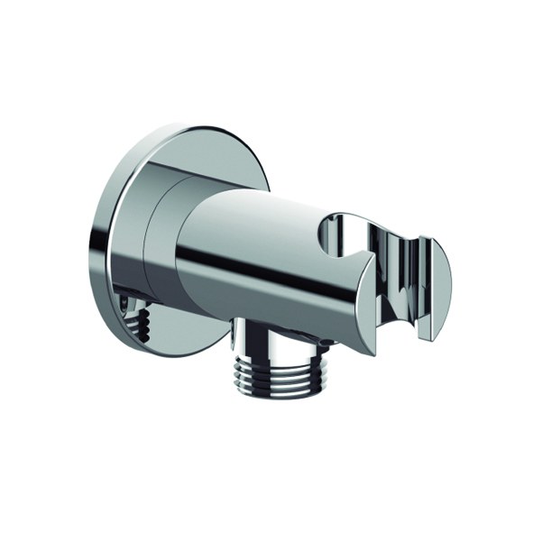 Soporte con toma cil�ndrico Ducha lat�n cromado B3065C Griferias Borras