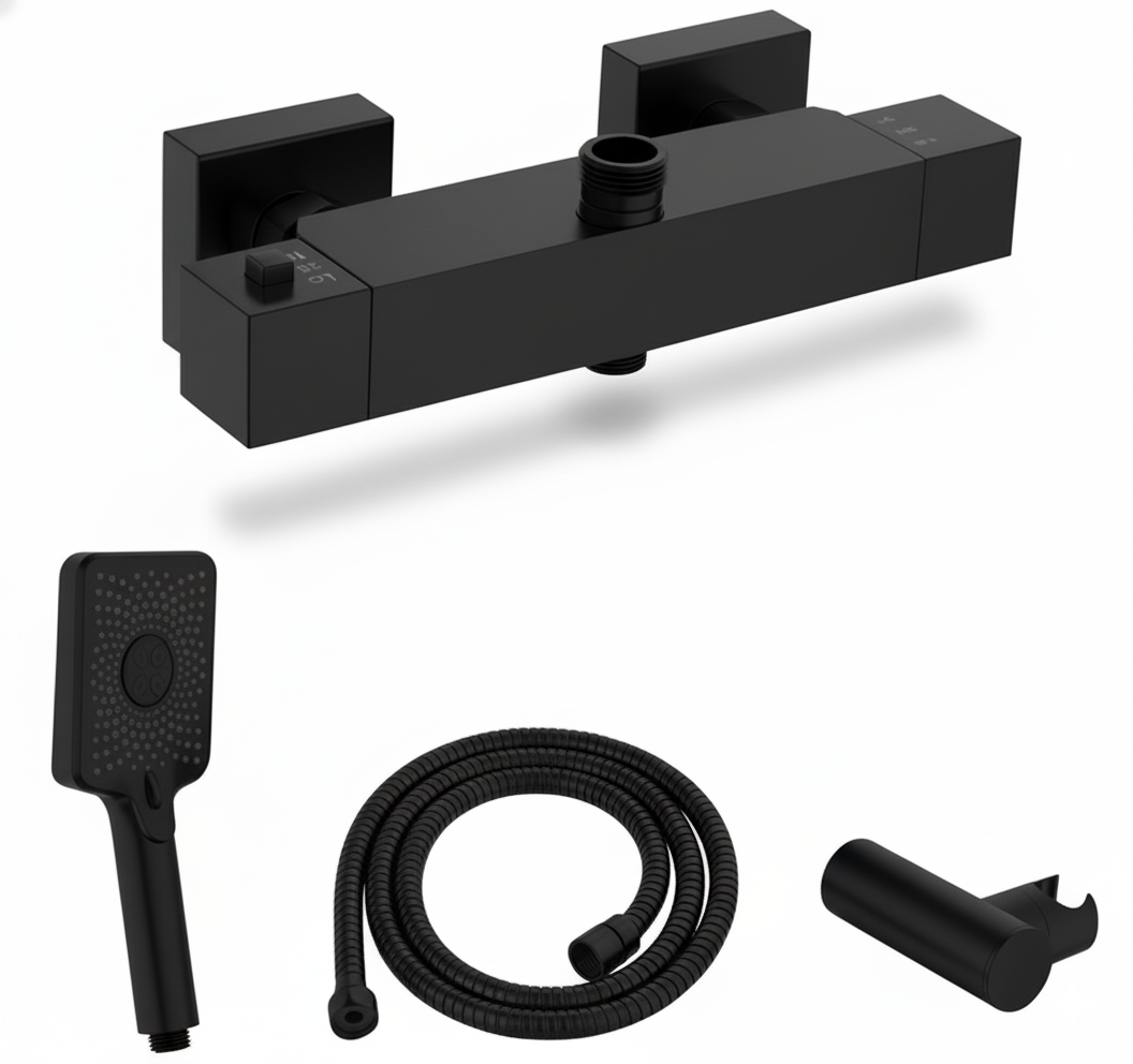 Termost�tica columna THERM-BO  Negro mate CAT161NM Griferias Borras