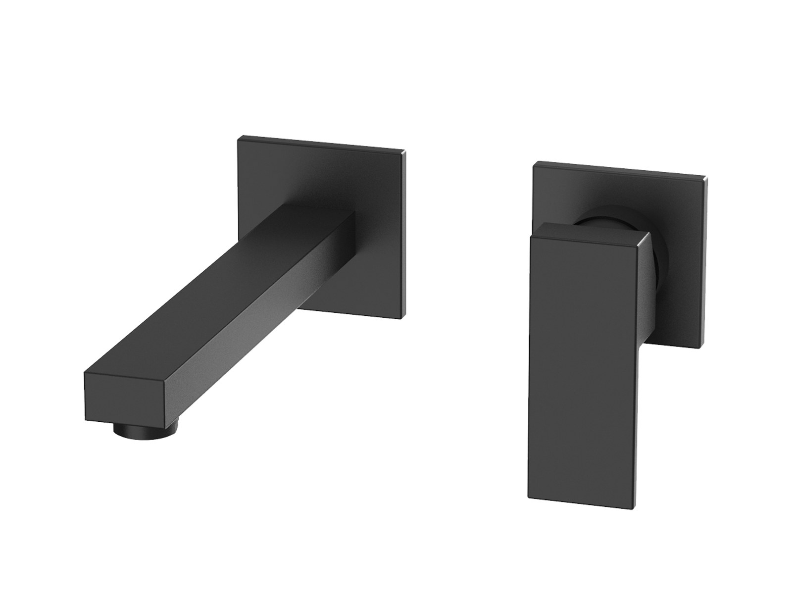 Monomando lavabo empotrar Catania  Negro mate CAT208NM Griferias Borras