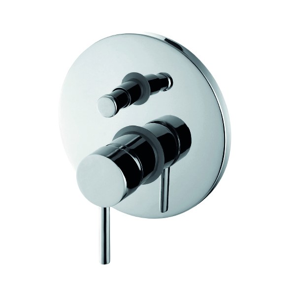 Monomando ba�o-ducha empotrado 2V. EVO  cromado EVO04605C Griferias Borras