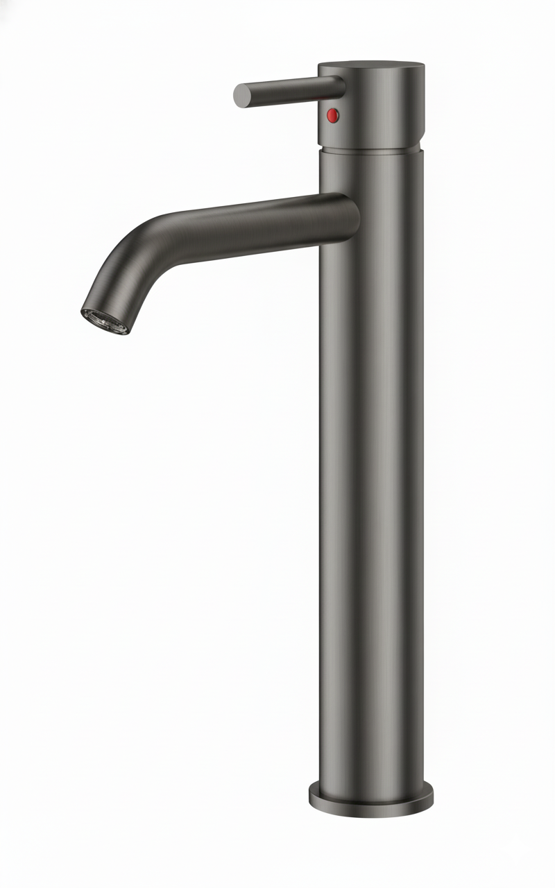 Monomando lavabo alto Evolution  Grafito Cepillado EVO04611GR Griferias Borras