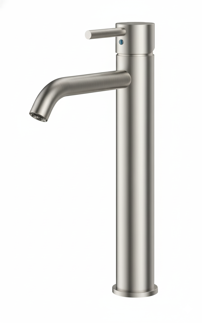 Monomando lavabo alto Evolution  Acero inoxidable EVO04611SS Griferias Borras