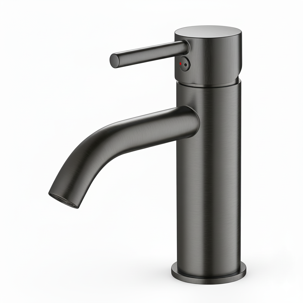 Monomando lavabo Evolution  Grafito Cepillado EVO0461GR Griferias Borras