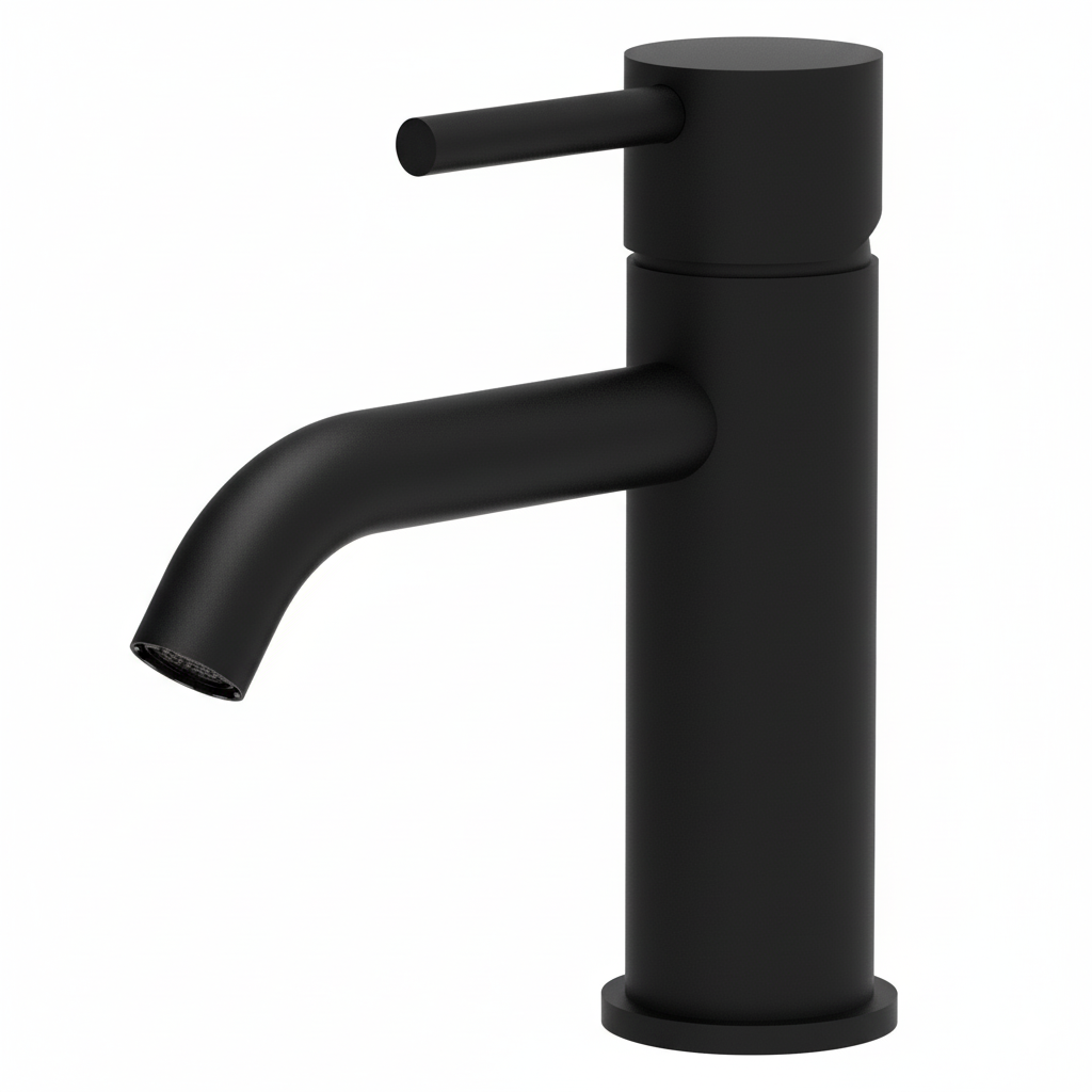 Monomando lavabo Evolution  Negro mate EVO0461NM Griferias Borras