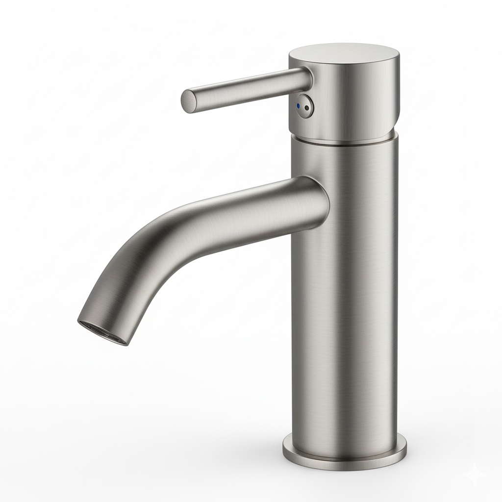 Monomando lavabo Evolution  Acero inoxidable EVO0461SS Griferias Borras