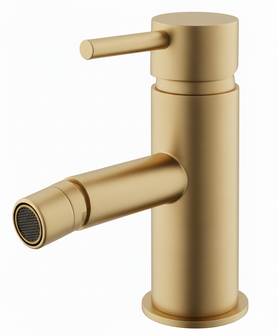 Monomando bid� Evolution Dorado Cepillado EVO0462TG Griferias Borras