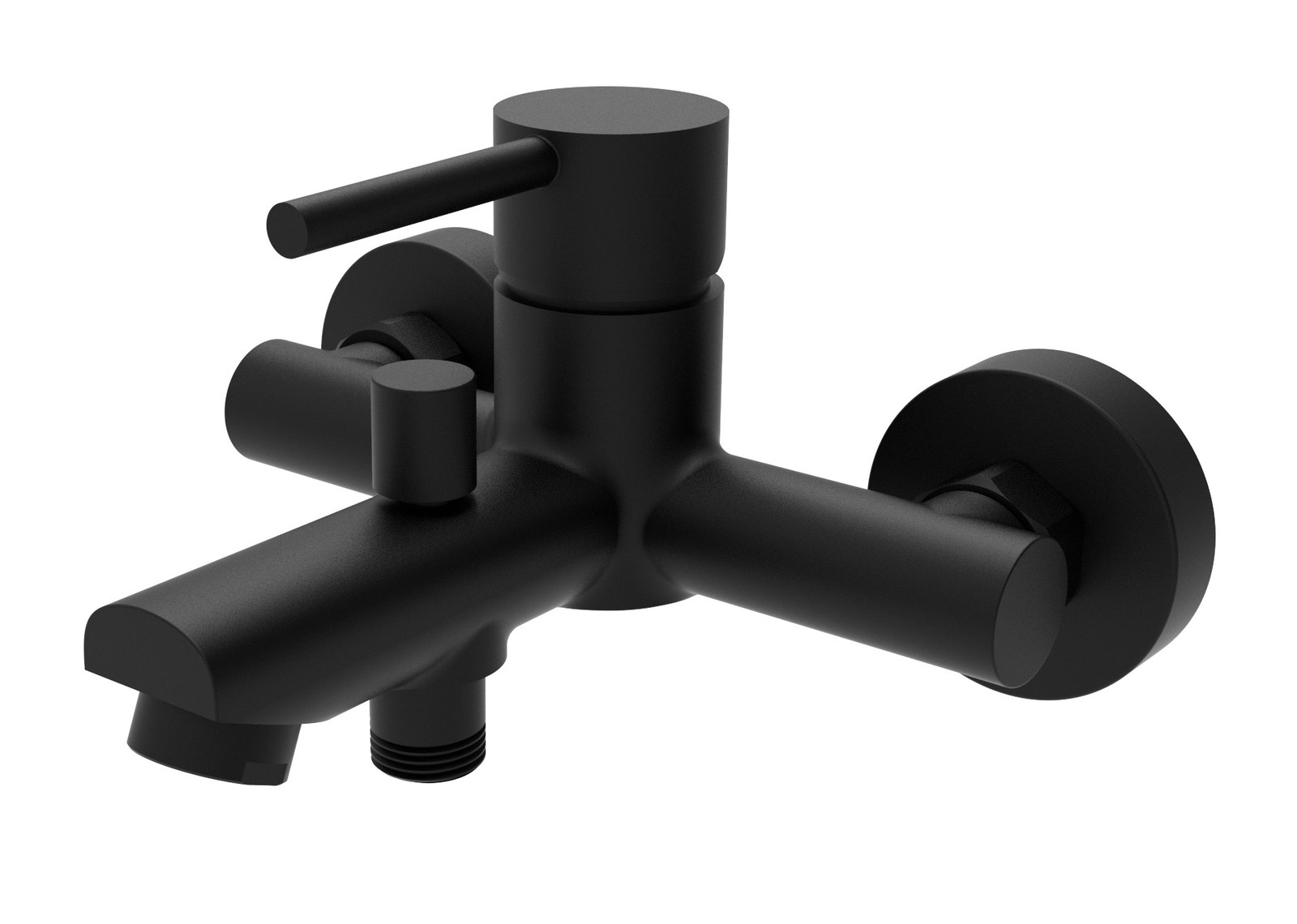 Monomando ba�o-ducha Evolution  Negro mate EVO0463NM Griferias Borras