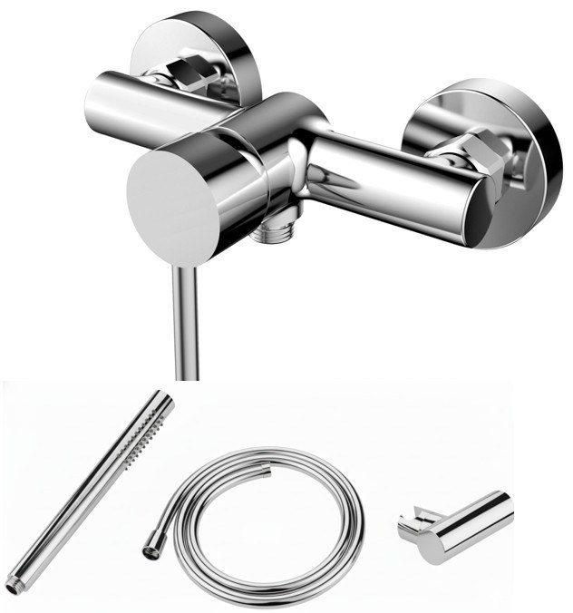 Monomando ducha Evolution  cromado EVO0464C Griferias Borras