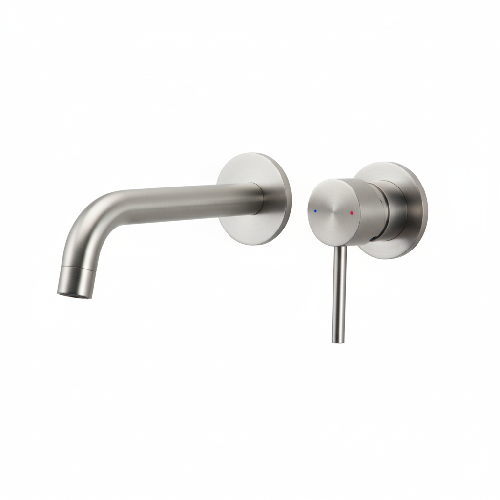 Monomando lavabo empotrar Evolution  Acero inoxidable EVO208SS Griferias Borras
