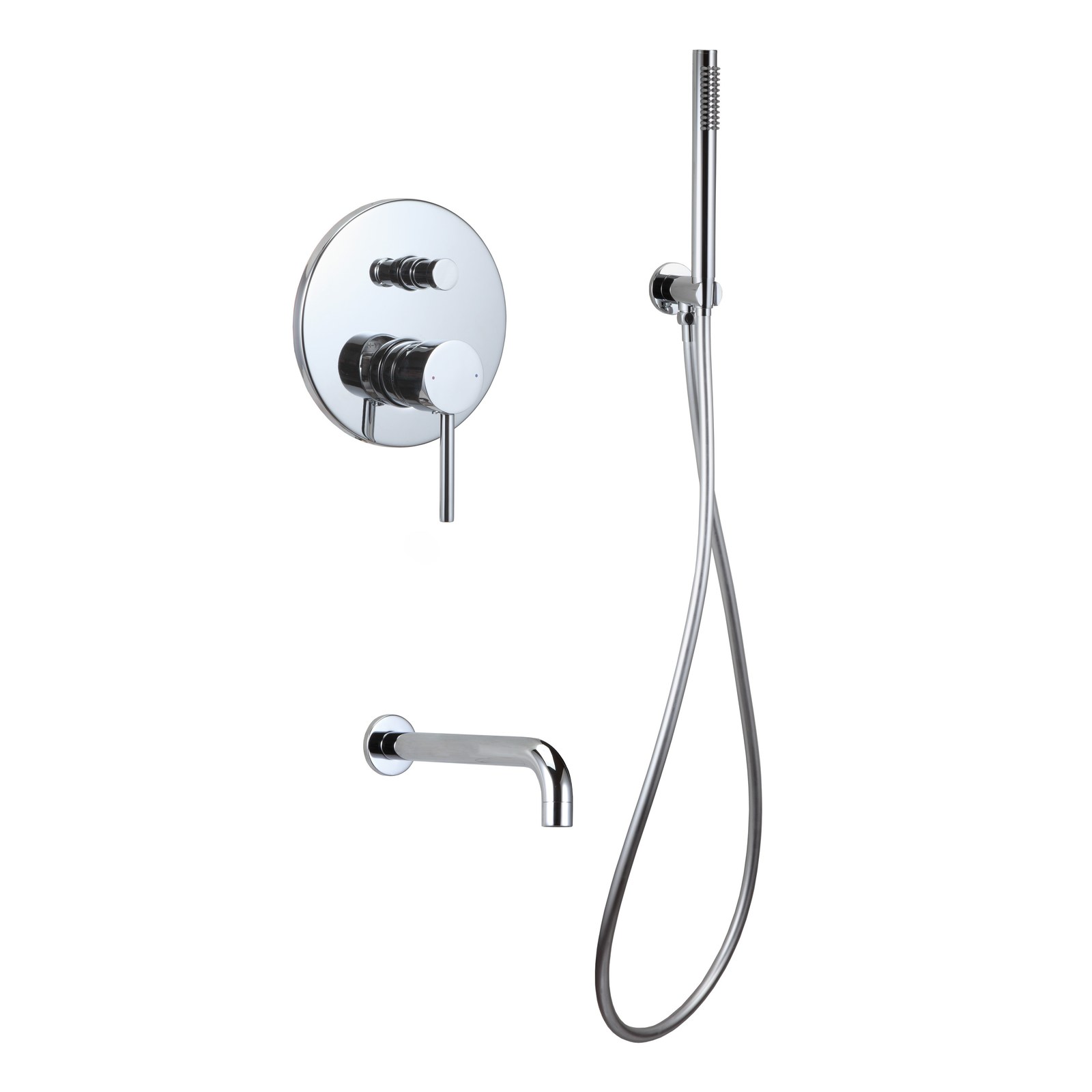 Monomando ba�o-ducha empotrado Evolution 2V. cromado EVO209C Griferias Borras