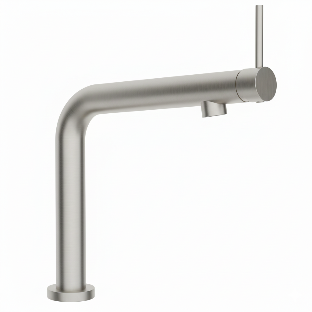 Monomando  Fregadero Cocina ca�o alto giratorio  Acero inoxidable EVO2201SS Griferias Borras
