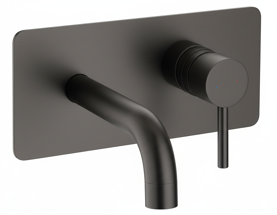 Monomando lavabo empotrar Evolution plaf. �nico Grafito cepillado EVO25491GR Griferias Borras
