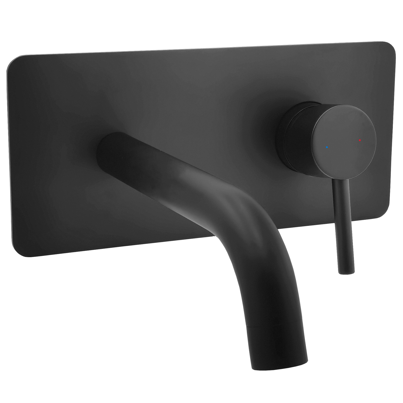 Monomando lavabo empotrar Evolution plaf. �nico Negro mate EVO25491NM Griferias Borras