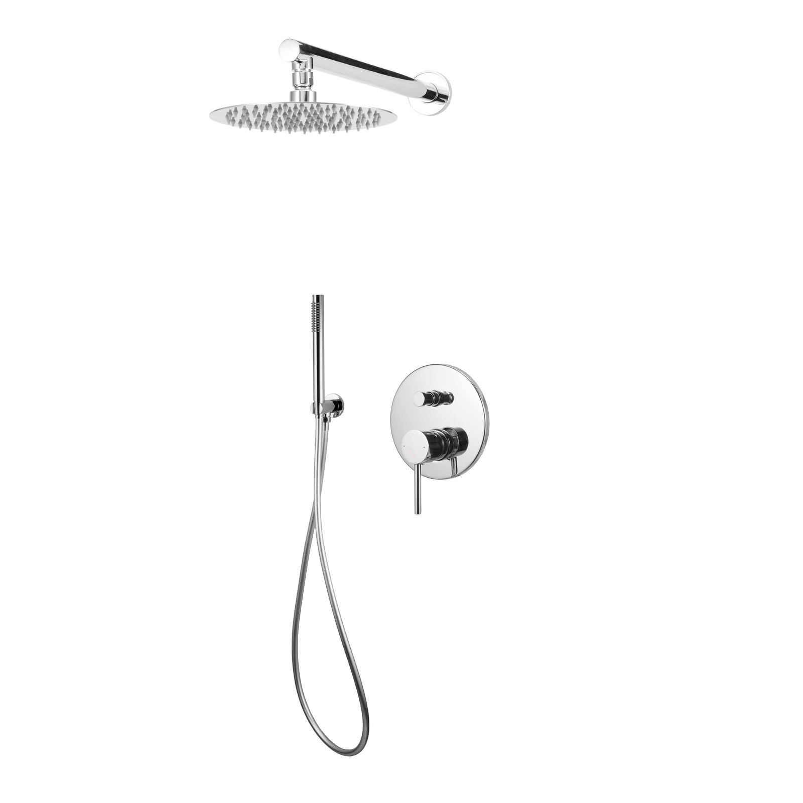 Monomando ducha empotrado Evolution 2V. cromado EVO309C Griferias Borras