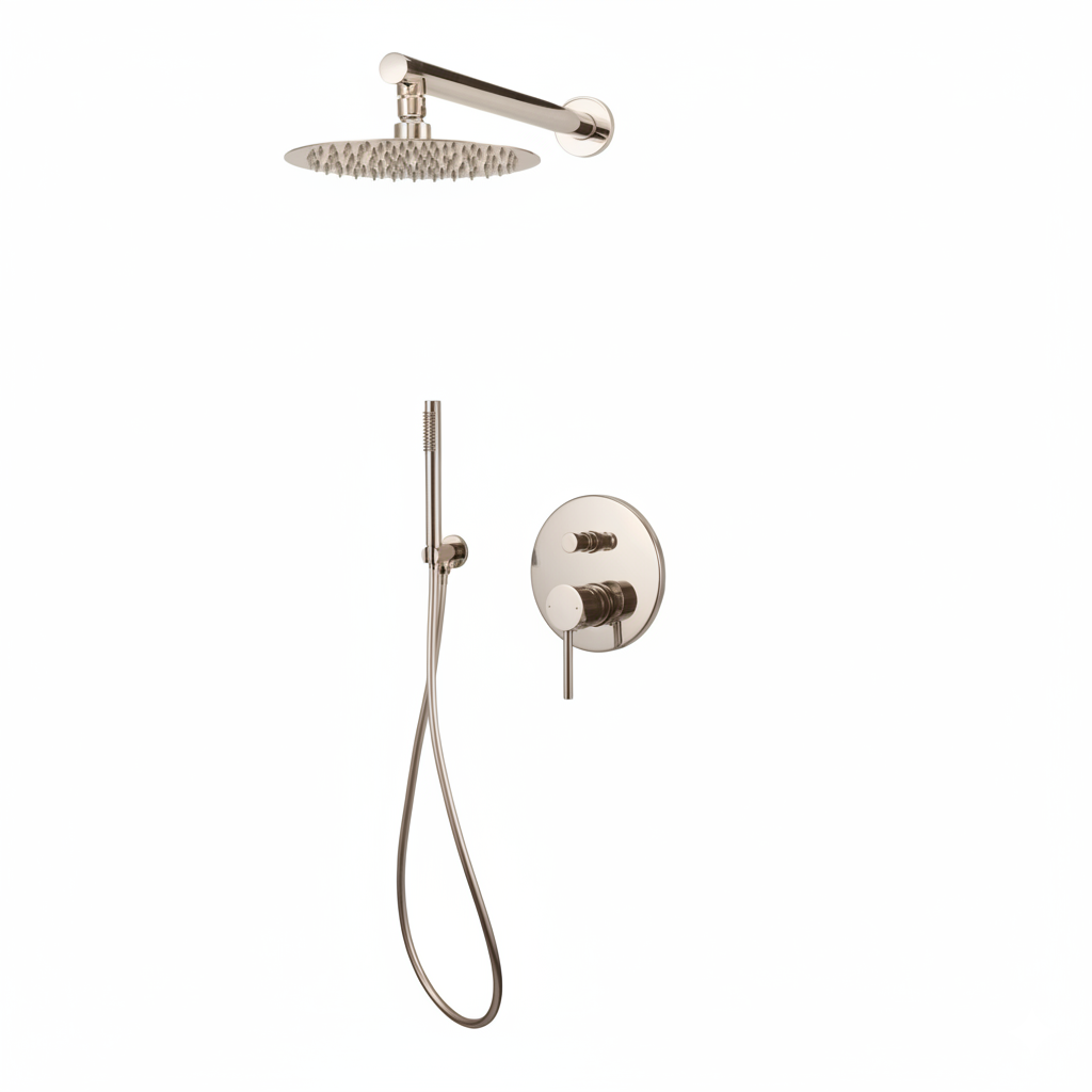 Monomando ducha empotrado Evolution 2V. Acero inoxidable EVO309SS Griferias Borras